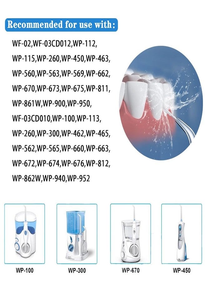 YilulvDeng 4 Pcs Replacement Tips For Waterpik Water Flosser,Replacement Heads for Waterpik Water Flossers Other Brand Oral Irrigators,Replacement Classic Jet Tips(Black,Blue,Purple,Green). - Image 5